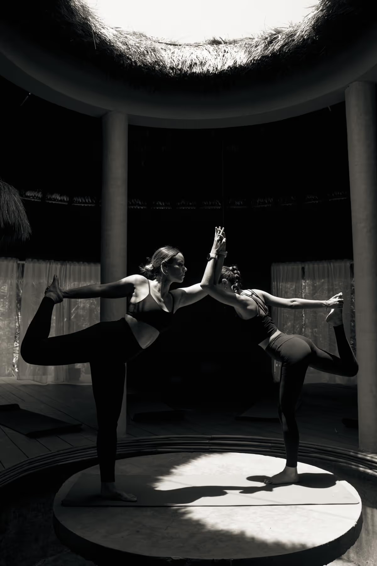 Partner yoga in the Yoga Shala